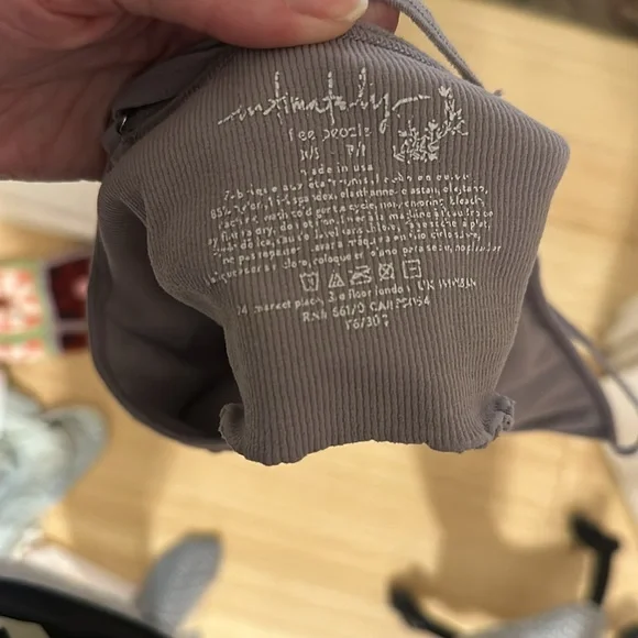 free people candy seamless bralette, dusty lilac, XS - Picture 4 of 4